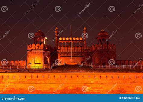 Red Fort stock photo. Image of jahan, qila, night, delhi - 50512370