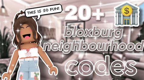 20+ FREE BLOXBURG Neighbourhood Codes! - YouTube