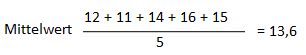 Mittelwert in der Statistik ⇒ mit Beispielen erklärt!