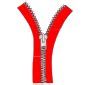 Zipper Stencil for Classroom / Therapy Use - Great Zipper Clipart