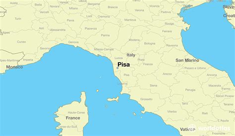 Map Of Pisa Italy Printable