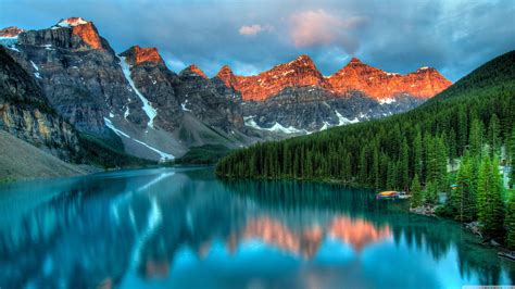 Banff, Canada, Moraine Lake, valley, Canada, North HD wallpaper | Wallpaper Flare