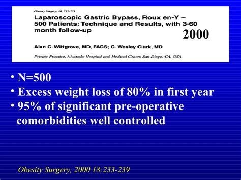 Surgical Treatment of Morbid Obesity