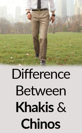 Difference Between Khakis and Chinos