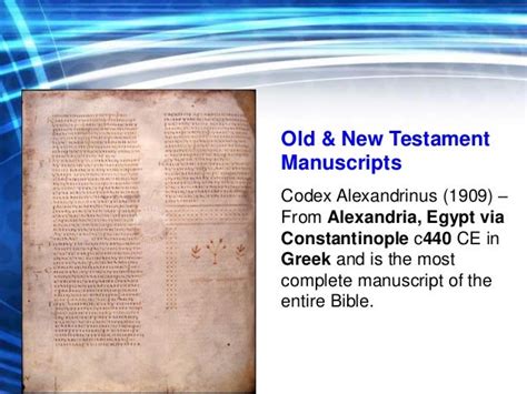 Bible Manuscripts & Translations