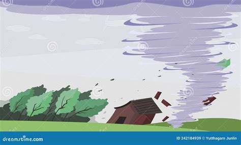 Typhoon Cartoon Vector Illustration | CartoonDealer.com #183167563