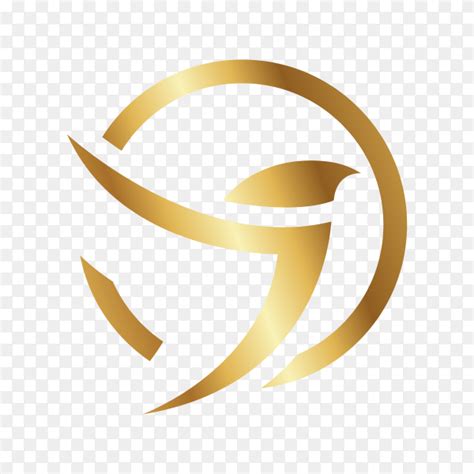 Golden bird logo design on transparent background PNG - Similar PNG