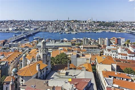 Panorama from Galata Tower To City of Istanbul, Turkey Editorial Stock Photo - Image of europe ...