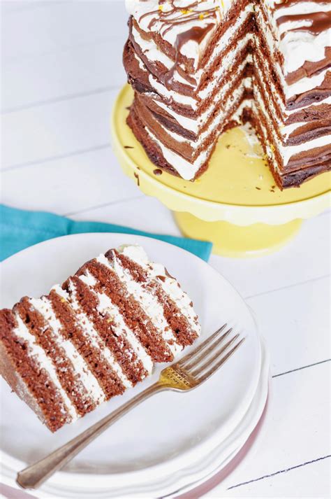 Thermomix recipe: Orange Chocolate Pancake Layer Cake | Tenina.com