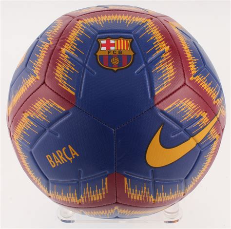 Lionel Messi Signed FC Barcelona Nike Soccer Ball Inscribed "Leo ...