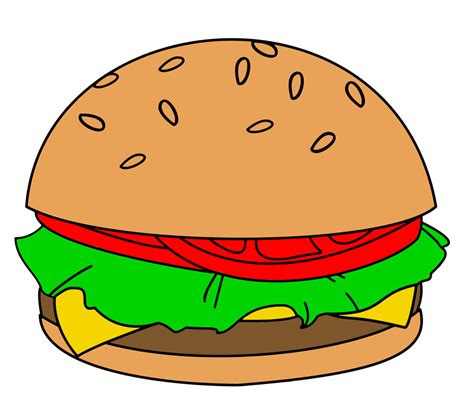 Burger Zeichnung - ClipArt Best