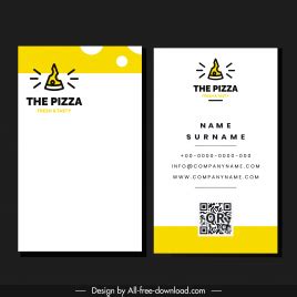 Pizza restaurant business card template pizza melting vectors stock in format for free download ...