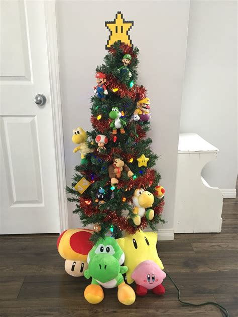 Festive Mario Bros. Christmas Tree