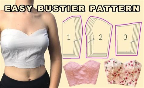 Crop Bustier Top Sewing Pattern