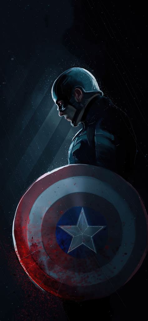 1125x2436 4k Captain America Art 2020 Iphone XS,Iphone 10,Iphone X ,HD ...