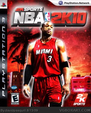 NBA 2K10 PlayStation 3 Box Art Cover by davidpasquill