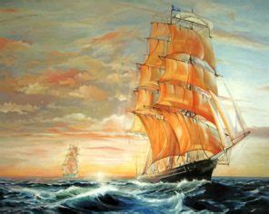 Cutty Sark Ship Paint By Numbers - Numeral Paint Kit