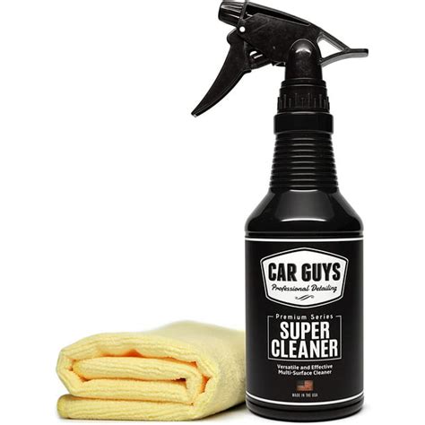 CarGuys Super Cleaner - Effective All Purpose Cleaner - Best for Leather Vinyl Carpet Upholstery ...