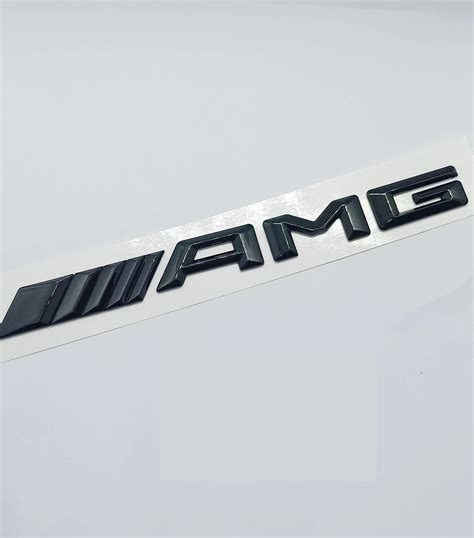 AMG Emblem Logo Mercedes Benz AMG Sticker Black Sticker Black Size 18 ...