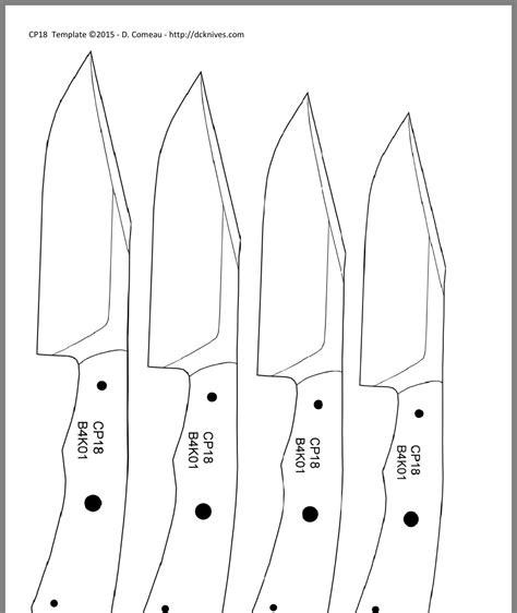 Printable Knife Patterns - Printable Word Searches