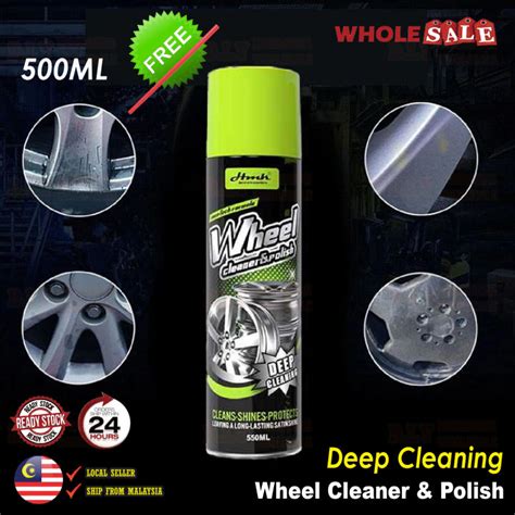 500ml Automotive Wheel Cleaner & Polish Car Rim Foam Cleaning ...