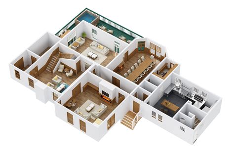 3D Floor Plan - KOLORHEAVEN - Real estate Photo Editing