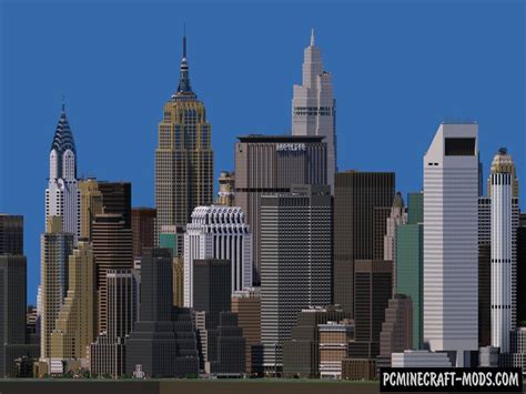 Midtown Manhattan New York City – City Map For Minecraft 1.20.4, 1.20.2 | PC Java Mods