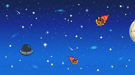 Galaxy Space Background Cartoon Clipart Vector - FriendlyStock