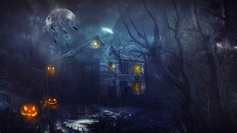 🔥 Free Download Haunted House Wallpaper by @elizabethprice ...