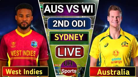 Australia vs West Indies Live Match Today | AUS Vs WI 2nd ODI Match Live Cricket Commentary # ...