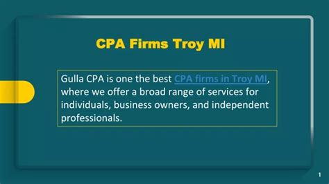 PPT - CPA Firms Troy MI PowerPoint Presentation, free download - ID:11848590