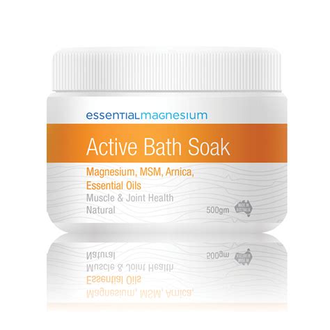 Essential Magnesium Bath Soak Active 500g - Vegan Co