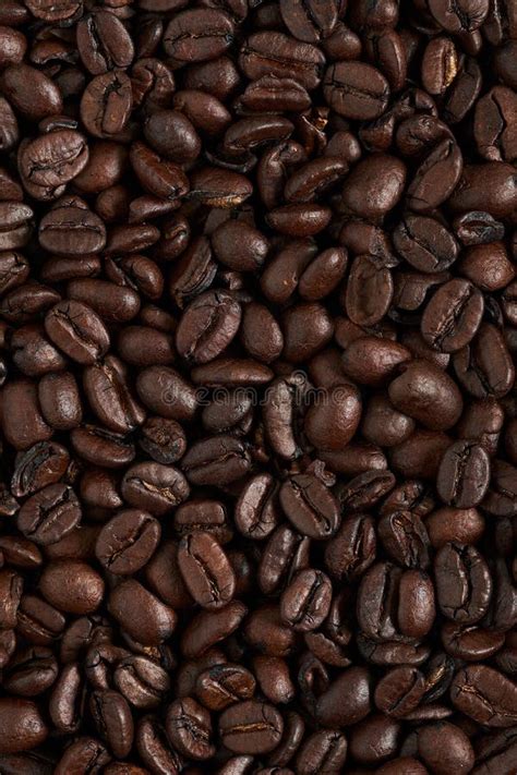 Texture Roasted Coffee Beans, Can Be Used As a Background. Brown Coffee Beans, Close-up of ...