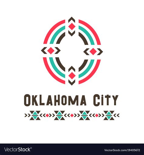 Oklahoma city logo Royalty Free Vector Image - VectorStock