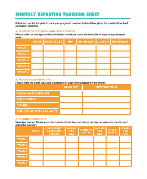 FREE 14+ Sample Editable Tracking Sheet Templates in Google Docs | Google Sheets | Excel | MS ...