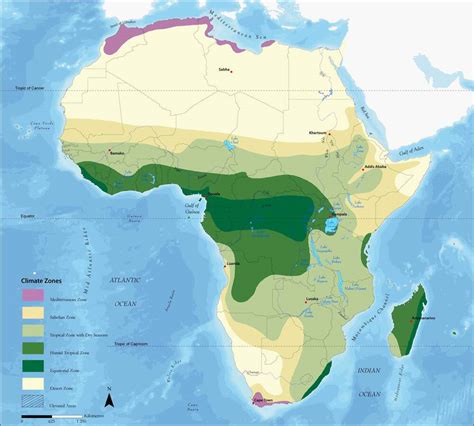 Africa climate zones - Full size | Gifex