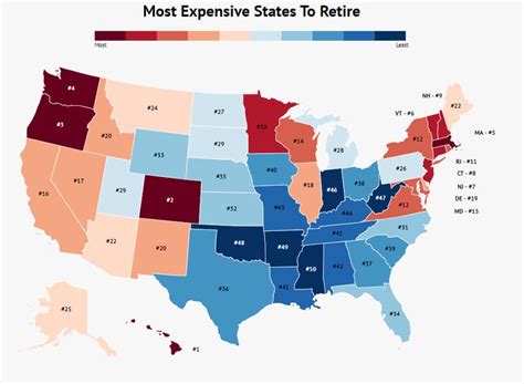 The 10 Most Expensive States To Retire (And The Least Expensive) - Zippia