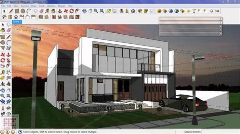 Google Sketchup-Tutorial 16- Vray exterior Night Scene | Doovi