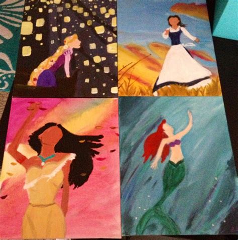 Disney Princesses in Acrylics: Capturing Moments of Freedom and Independence