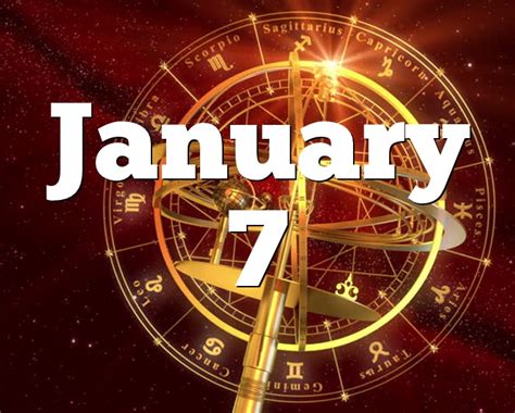 January 7 Birthday horoscope - zodiac sign for January 7th