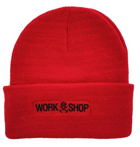 WORKSHOP EMBROIDERED LOGO BEANIE — Workshop