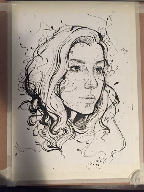 ink portrait drawing | Dibujos