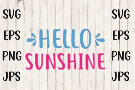 Hello Sunshine Graphic by designartsvg1 · Creative Fabrica