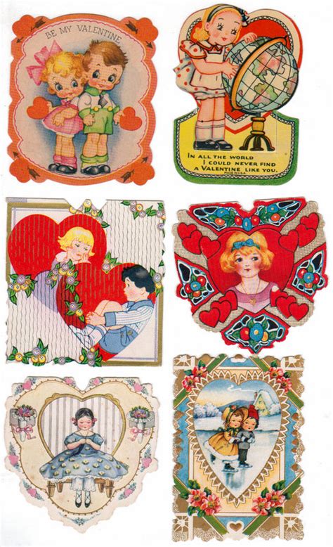 Beautiful Vintage Valentines Free Printables - Mitzi's Miscellany