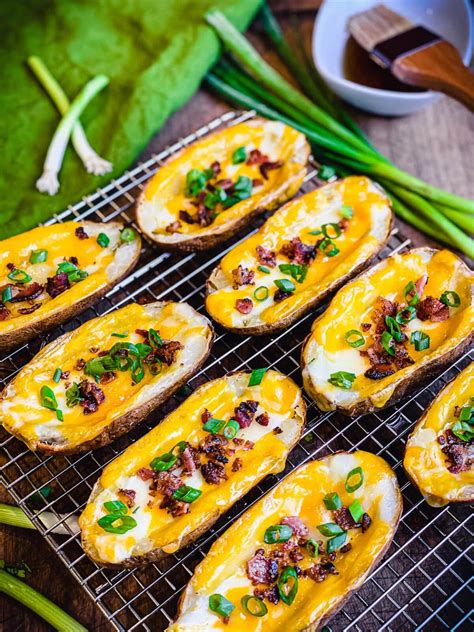 The Ultimate Loaded Baked Potato Skins Recipe Outdoor Recipes - Grillseeker