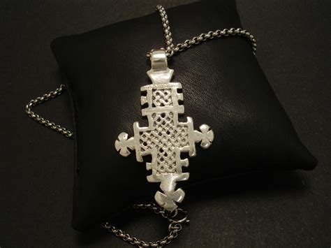 Coptic Cross in Sterling Silver - Christopher William Sydney Australia - Antique, ruby, coral ...