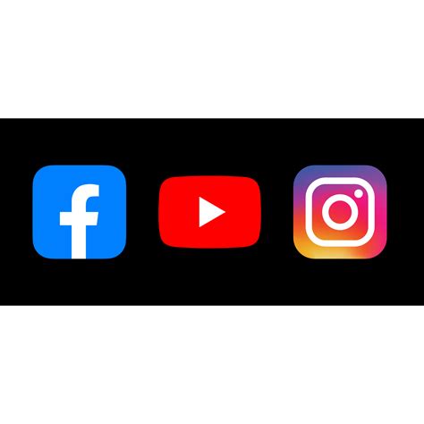 Facebook Youtube instagram Logo transparent png 24983634 PNG