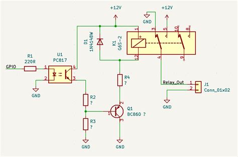 bjt - Circuit for 12V relay with an optocoupler using 3V3 GPIO ...