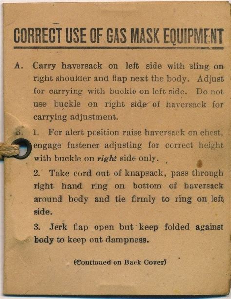 Image Result For Ww Gas Mask Box Label Template A Nonspace With ...