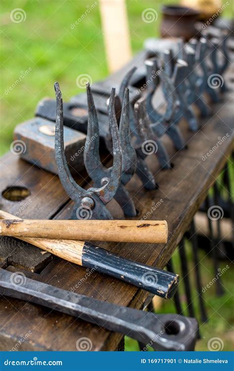 Blacksmith tools stock image. Image of blacksmith, banding - 169717901